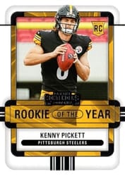 2022 Panini Contenders Rookie of the Year Contenders Kenny Pickett #ROY-KPI card
