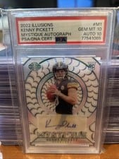 2022 Panini Illusions Mystique Autographs Kenny Pickett #M-1 card