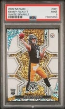 2022 Panini Mosaic Kenny Pickett White Sparkle #301 card