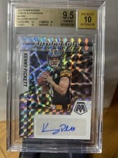 2022 Panini Mosaic Rookie Autographs Mosaic Kenny Pickett #RAM-KP card