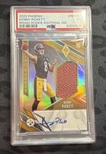 2022 Panini Phoenix Rising Rookie Material Signature Kenny Pickett #RMS-KP card
