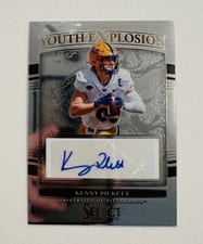2022 Panini Select Draft Picks Youth Explosion Signatures Kenny Pickett #YE-KPI card