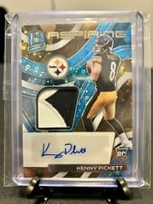 2022 Panini Spectra Aspiring Patch Autographs Kenny Pickett #APA-KPI card