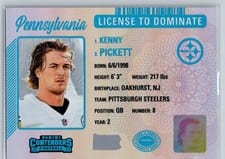 2023 Panini Contenders License to Dominate Kenny Pickett #23 card