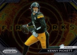2023 Panini Prizm Fireworks Kenny Pickett #9 card
