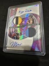 2022 Panini Spectra Dual Patch Autographs Kenny Pickett / Malik Willis #DPA-PW card
