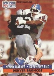 1991 Pro Set Base Set Kenny Walker #822 card