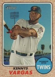 2017 Topps Heritage Base Set Kennys Vargas #304 card