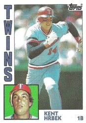 1984 Topps Base Set Kent Hrbek #345 card