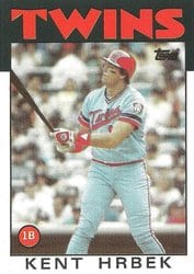 1986 Topps Base Set Kent Hrbek #430 card