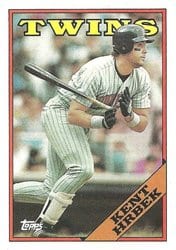 1988 Topps Base Set Kent Hrbek #45 card