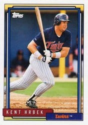 1992 Topps Base Set Kent Hrbek #347 card