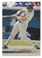 1993 Upper Deck Base Set Kent Hrbek #74 card