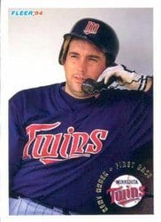 1994 Fleer Base Set Kent Hrbek #208 card