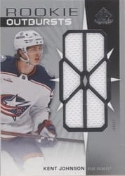 2022-23 SP Game Used Rookie Outbursts Jersey Kent Johnson #RO-KJ card