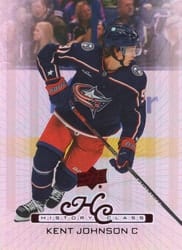 2022-23 Upper Deck 1999-00 Upper Deck Retro History Class Kent Johnson #HC-8 card