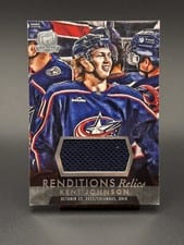 2022-23 Upper Deck The Cup Renditions Relics Kent Johnson #RR-KJ card