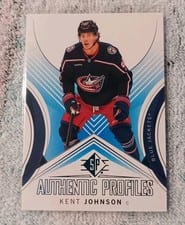 2024 SP Authentic Profile Kent Johnson Gold Patterned Foilboard #AP-12 card