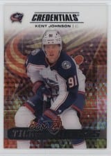 2025-26 Upper Deck Credentials Acetate Ticket Access Kent Johnson #TA-KJ card