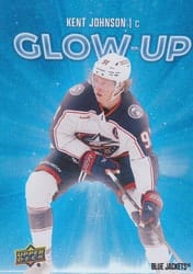 2025-26 Upper Deck Glow-Up Kent Johnson #GU-4 card