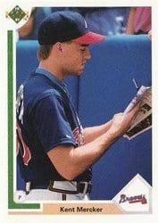 1991 Upper Deck Base Set Kent Mercker #642 card