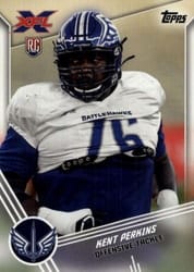 2020 Topps XFL Base Set Kent Perkins #157 card