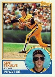 1983 Topps Base Set Kent Tekulve #17 card