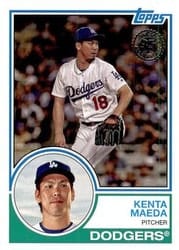 2018 Topps 1983 Topps Baseball 35th Anniversary Kenta Maeda #83-63 card