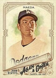 2018 Topps Allen & Ginter Base Set Kenta Maeda #88 card
