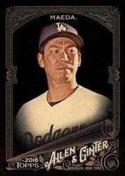 2018 Topps Allen & Ginter X Base Set Kenta Maeda #88 card