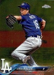 2018 Topps Chrome Base Set Kenta Maeda #181 card