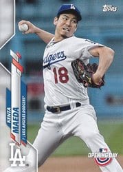 2020 Topps Opening Day Base Set Kenta Maeda #50 card
