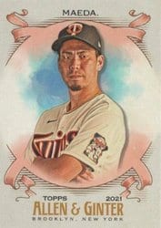 2021 Topps Allen & Ginter Base Set Kenta Maeda #309 card