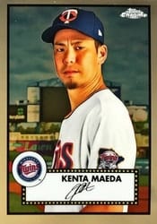 2021 Topps Chrome Platinum Anniversary Base Set Kenta Maeda #262 card