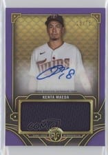 2022 Topps Triple Threads Autograph Single Jumbo Relics Kenta Maeda #ASJR-KM card