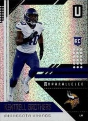 2018 Panini Unparalleled Base Set Kentrell Brothers #125 card