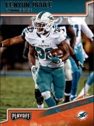 2018 Panini Playoff Base Set Kenyan Drake #114 card