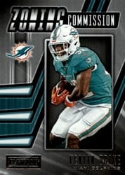 2019 Panini Playbook Zoning Commission Kenyan Drake #6 card