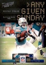 2021 Panini Prestige Any Given Sunday Kenyan Drake #AGS-KD card