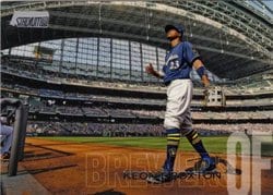 2018 Stadium Club Base Set Keon Broxton #107 card