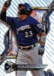 2018 Topps High Tek Base Set Keon Broxton #HT-KBR card