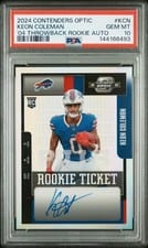 Keon Coleman 2024 Panini Contenders Optic 2004 Contenders Throwback Rookie Autographs card