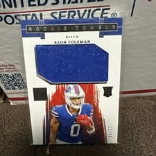 2024 Panini Impeccable Rookie Towels Keon Coleman #8 card