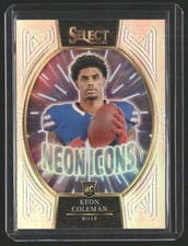 2024 Panini Select Neon Icons Keon Coleman #2 card