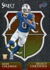 2024 Panini Select Select Certified Rookies Keon Coleman #13 card