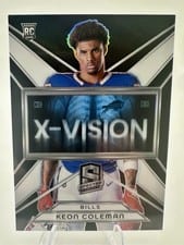 2024 Panini Spectra X-Vision Keon Coleman #XV-KCN card