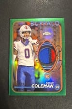 2024 Topps Chrome Topps Chrome Rookie Relics Keon Coleman #CRR-KC card