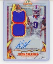 2024 Topps Resurgence Ignite Rookie Relic Autographs Keon Coleman #IPA-KC card