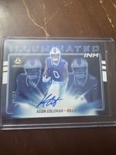 2025 Panini Luminance Illuminated Ink Keon Coleman #12 card