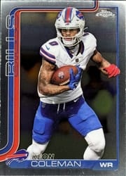 2025 Topps Chrome Base Set Keon Coleman #30 card